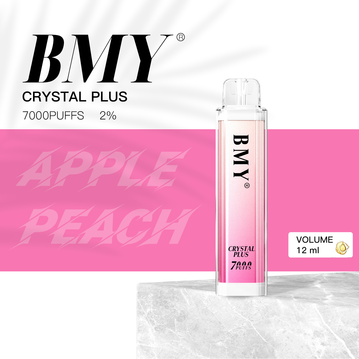 BMY Crystal Plus 7000 bocanadas