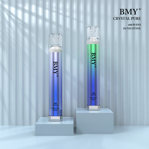 BMY Crystal Pure 2ml Líquido Mini Plástico Portátil Desechable 600 Puffs