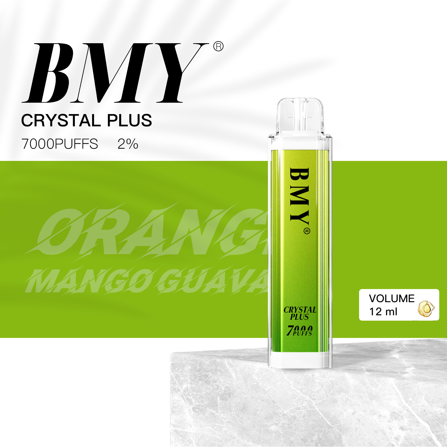 BMY-Crystal Plus 7000 inhalaciones Vape desechable recargable